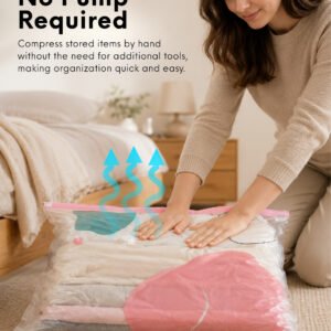No Vacuum Cloth Storage Bags – Reusable Space-Saving Organizer