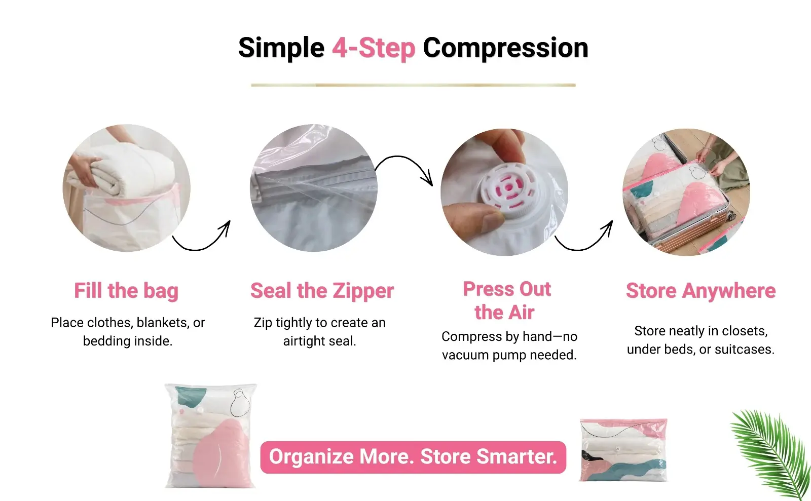 No Vacuum Cloth Storage Bags – Reusable Space-Saving Organizer - Image 4