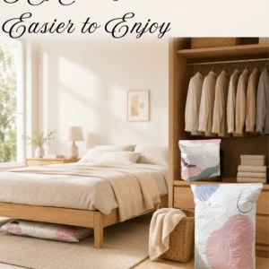 No Vacuum Cloth Storage Bags – Reusable Space-Saving Organizer